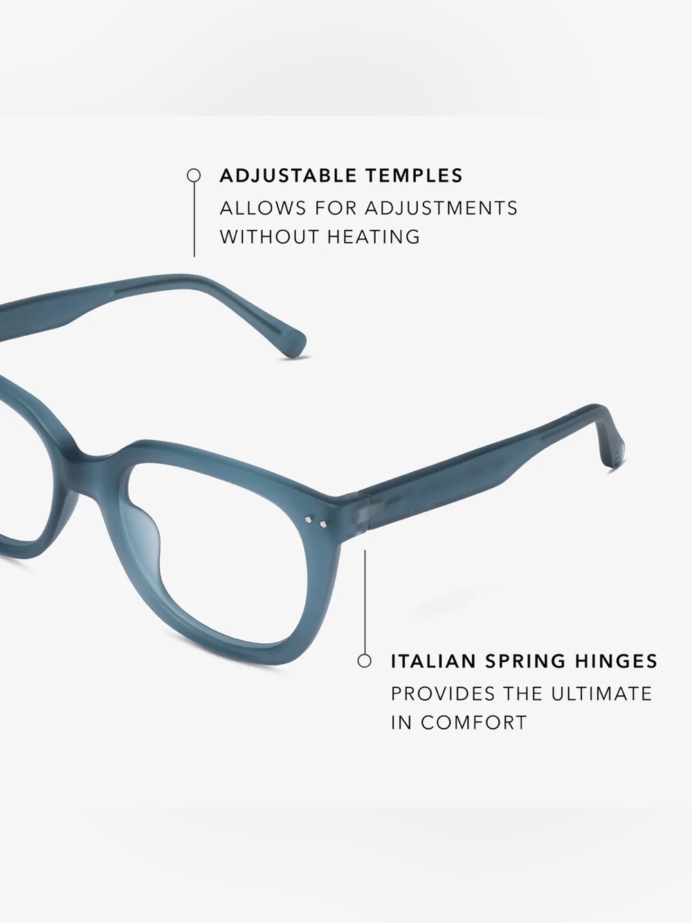 Look Optics x Eva Mendes Progressive Evita Glasses in Lake Blue, +1.50 - Picture 4 of 13